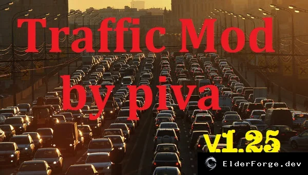 Обложка мода: Euro Truck Simulator 2 – Трафик на карте TSM (мод от piva)