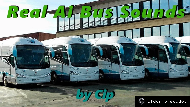 Обложка мода: Euro Truck Simulator 2 – Улучшенные звуки автобусов в трафике от Jazzycat v7.1