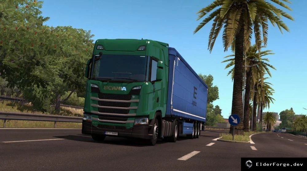 Обложка мода: Euro Truck Simulator 2 – Улучшенный HDR 1.33.X: ярче свет и реалистичный туман