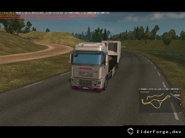 Обложка мода: Euro Truck Simulator 2 – Усиленный звук переключения передач (Synchronized Volume)