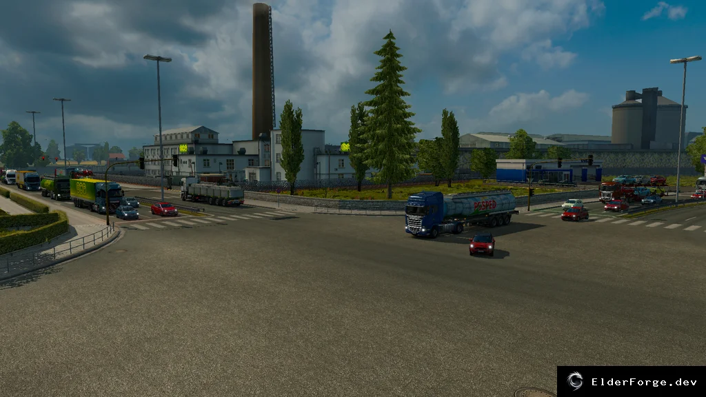 Обложка мода: Euro Truck Simulator 2 – Увеличенный трафик v1.1: больше машин, реалистичное движение
