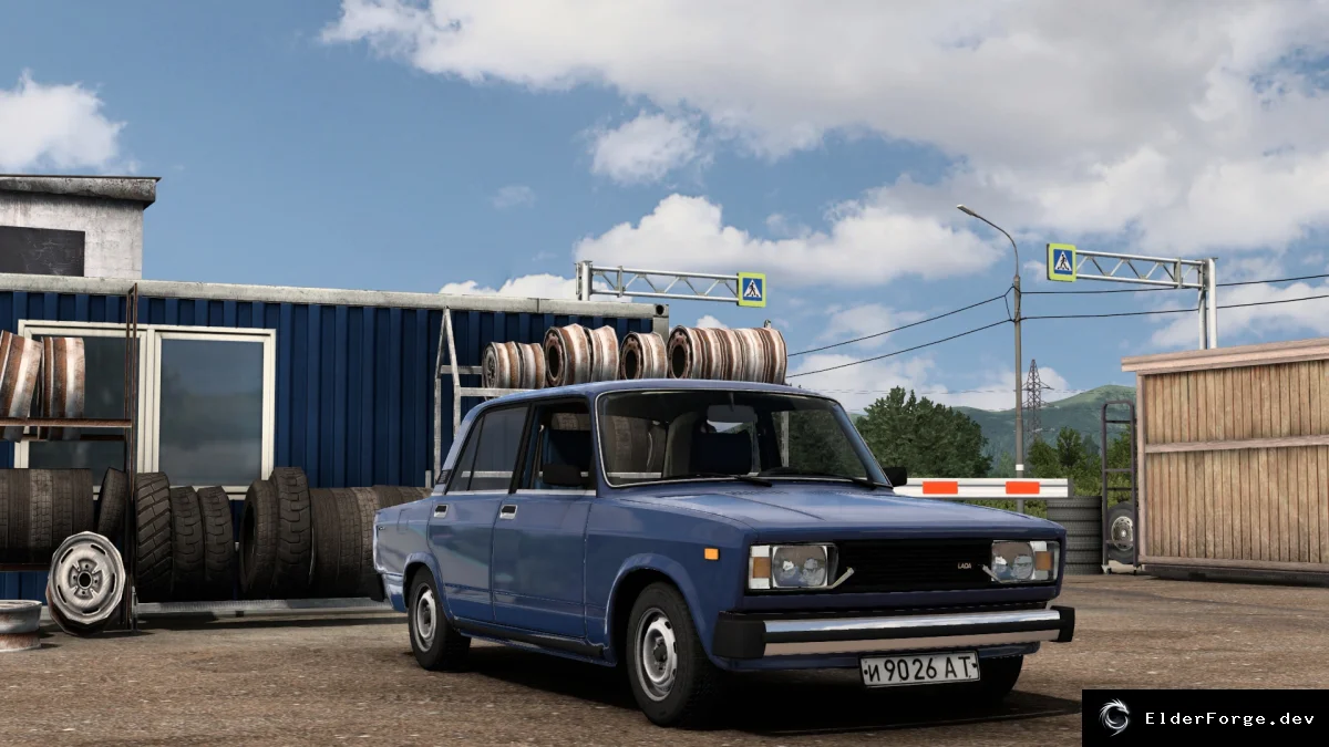 Обложка мода: Euro Truck Simulator 2 – ВАЗ 2105: полный комплект с анимацией и звуками (ETS2 1.49)