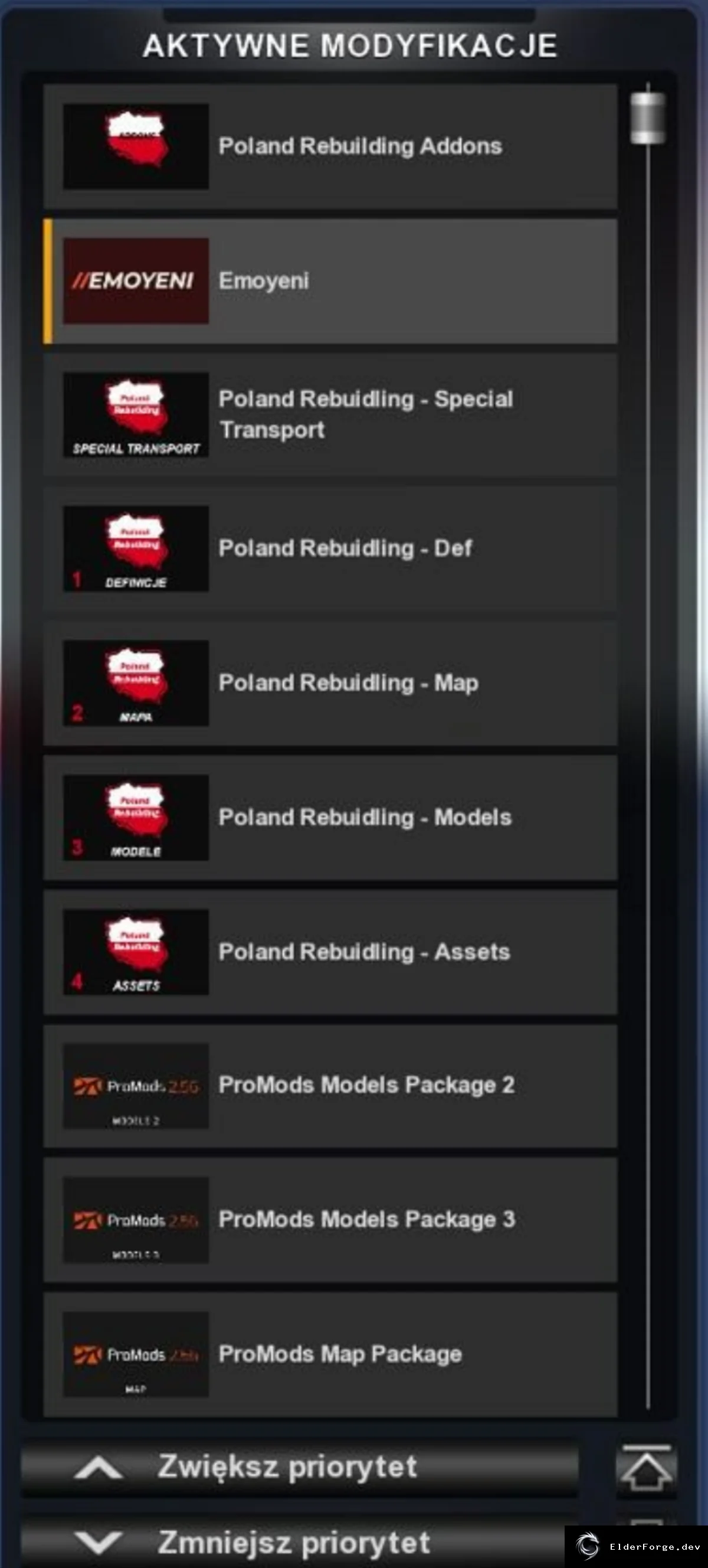 Обложка мода: Euro Truck Simulator 2 – Восстановление Польши: новые города и компании v1.0