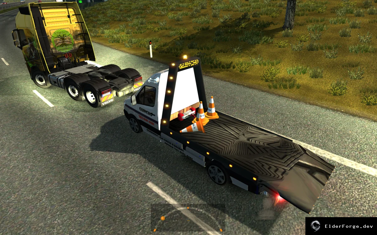 Обложка мода: Эвакуаторы в трафик для ETS2 1.24 – спецтранспорт в Euro Truck Simulator 2