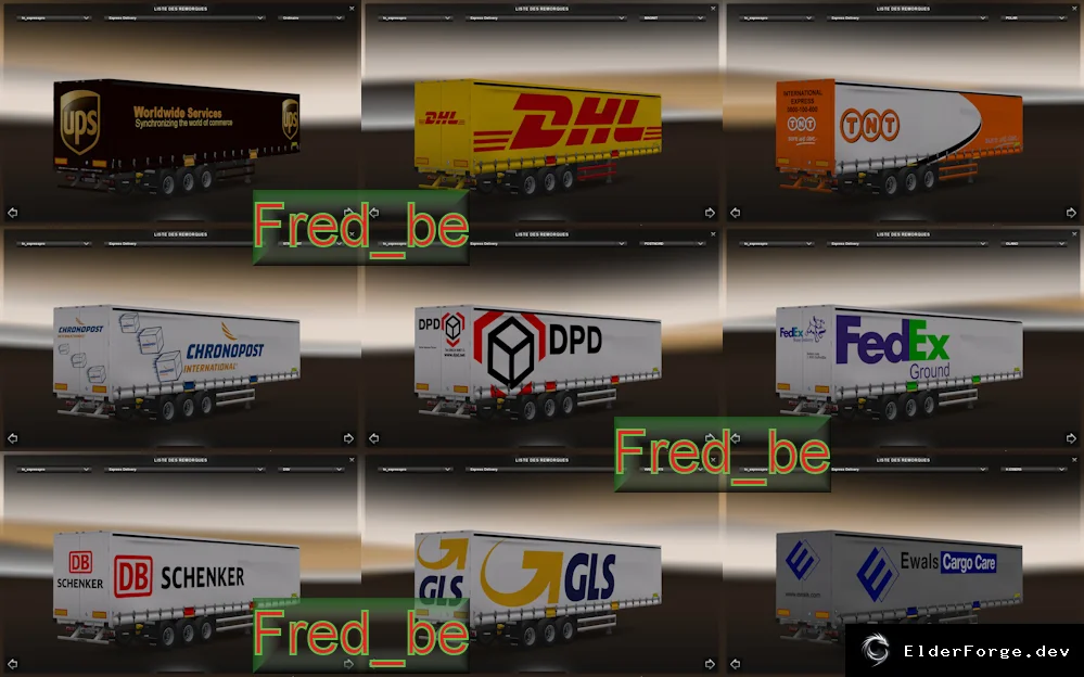 Обложка мода: Express Delivery – Пакет автономных прицепов для Euro Truck Simulator 2