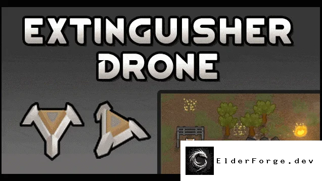 Extinguisher Drone – дрон‑тушитель огня для RimWorld