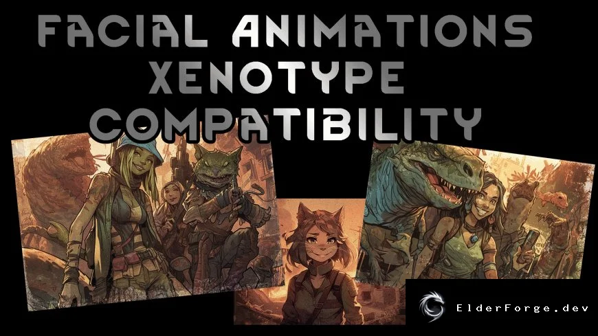 Facial Animations Xenotype Compatibility – базовый патч для RimWorld