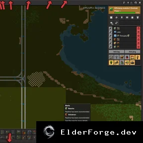 Обложка мода: Factorio: Улучшенные стрелки предупреждений с настраиваемыми цветами и масштабом