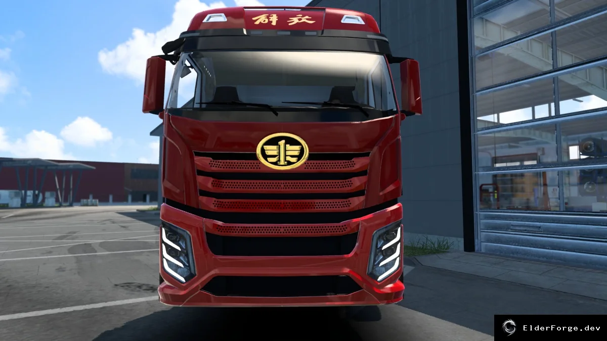 Обложка мода: FAW Jiefang J6V – новый грузовик для Euro Truck Simulator 2 (ETS2)