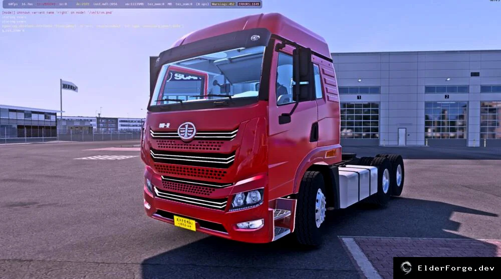 Обложка мода: FAW VH1 – китайский грузовик для Euro Truck Simulator 2 (ETS2)