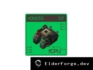 Обложка мода: fCPU – программируемый микропроцессор для Factorio
