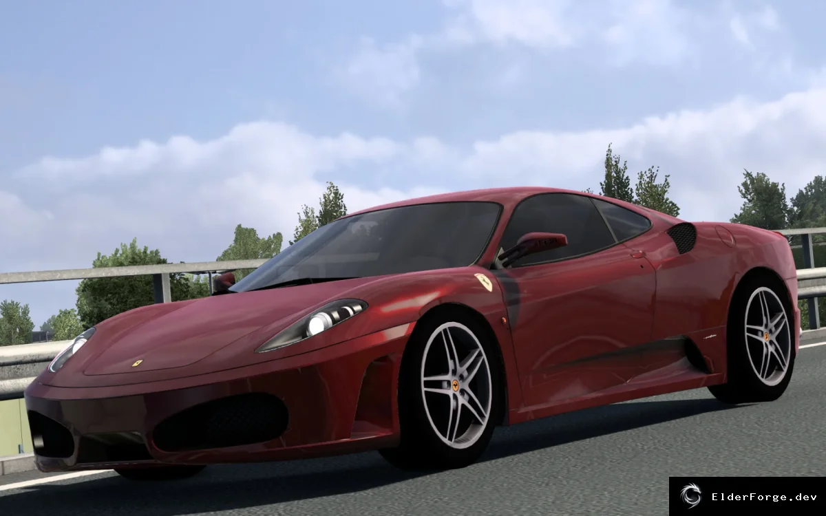 Обложка мода: Ferrari F430 для Euro Truck Simulator 2 – полное переоснащение (ETS2 1.57)