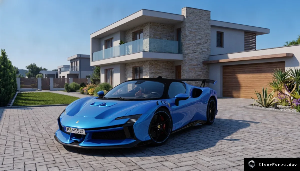 Обложка мода: Ferrari SF90 Stradale 2024 для Euro Truck Simulator 2 – высококачественный мод (ETS2 1.60)