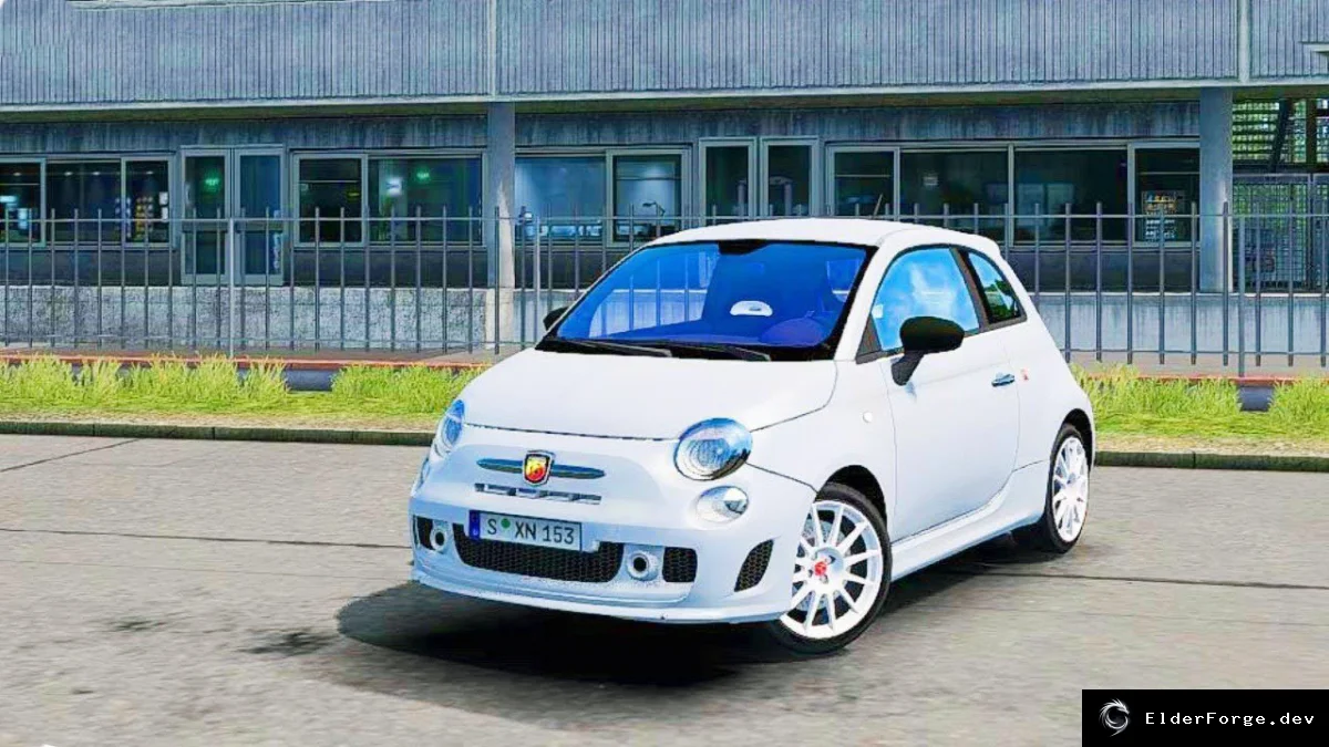 Обложка мода: Fiat Abarth 500 V2 – мод для Euro Truck Simulator 2 (ETS2)