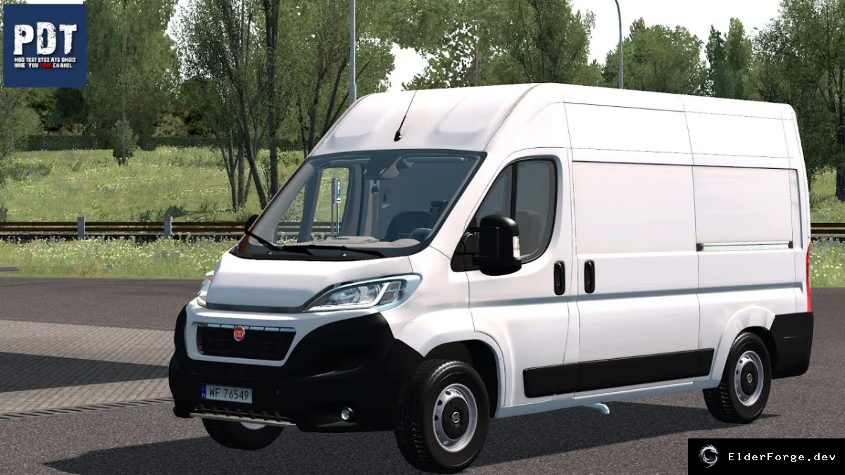 Обложка мода: Fiat Ducato 2018 для Euro Truck Simulator 2 – полная комплектация (ETS2 1.60)