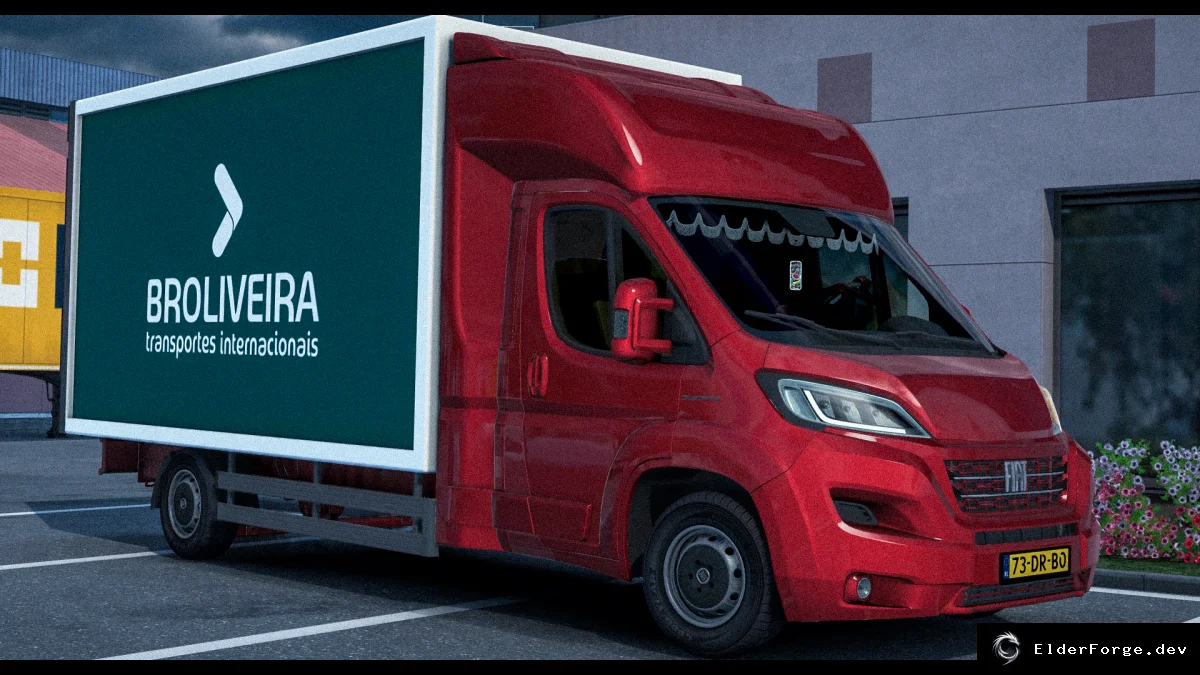 Обложка мода: Fiat Ducato 2022 для Euro Truck Simulator 2 – новый грузовик (ETS2 1.49)