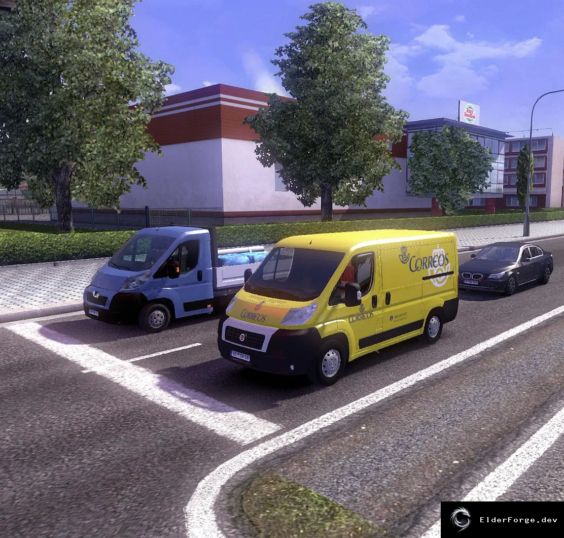 Обложка мода: Fiat Ducato Correos – новый транспорт в трафике ETS2