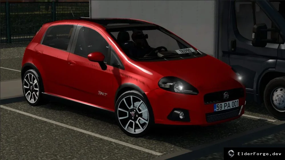 Обложка мода: Fiat Grande Punto T‑JET – новый автотранспорт для Euro Truck Simulator 2