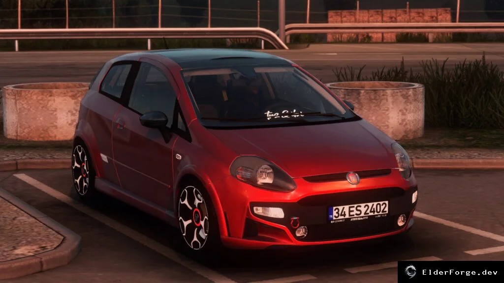 Обложка мода: Fiat Punto 3-го поколения – новый автомобиль для Euro Truck Simulator 2