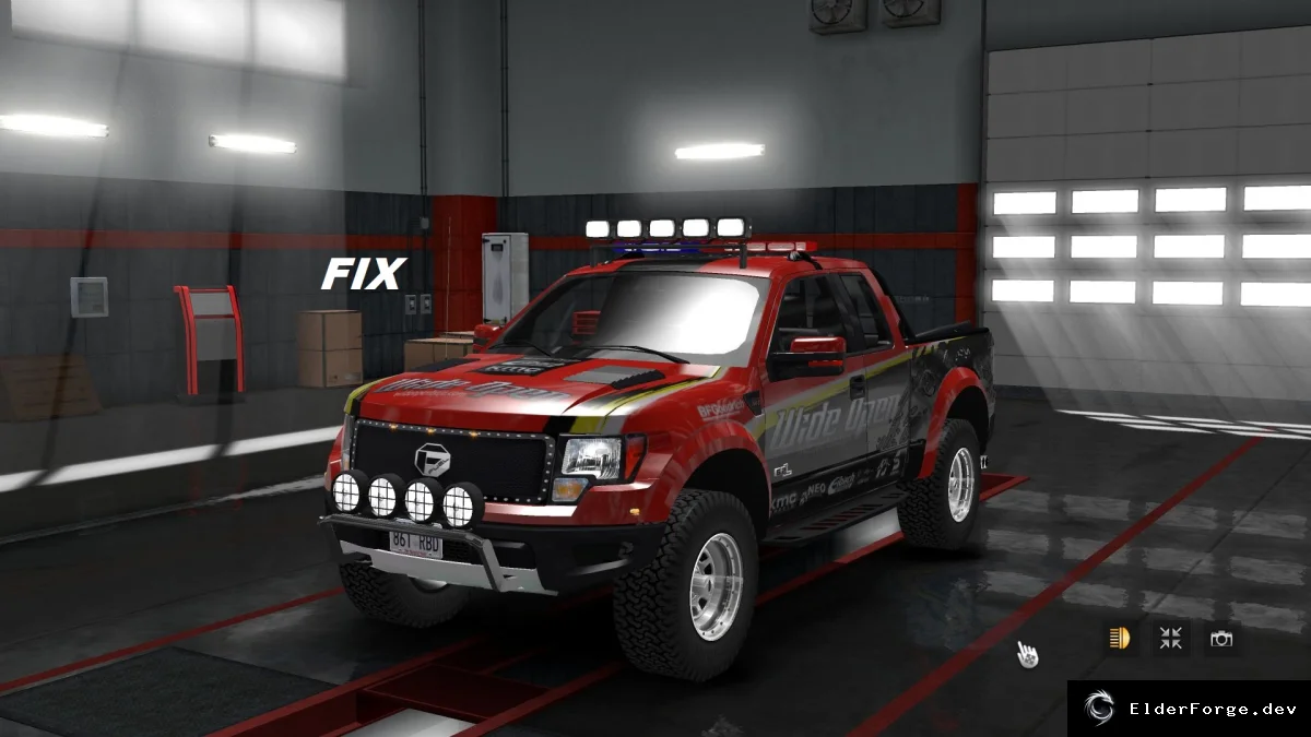 Обложка мода: Fix для Ford F‑150 SVT Raptor в ETS2 (совместимость с версией 1.31.x)