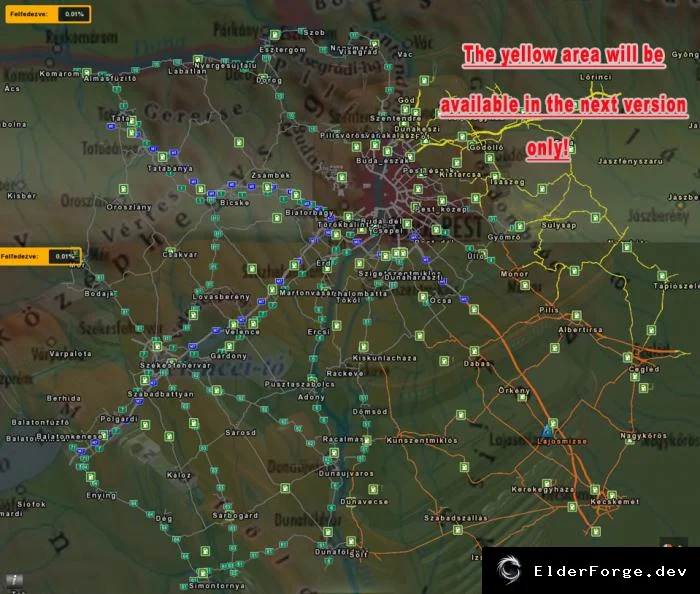 Обложка мода: Fix совместимости карты Венгрии для Euro Truck Simulator 2 1.22