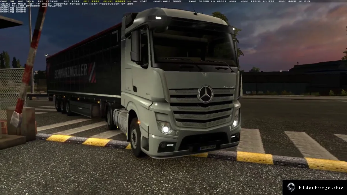 Обложка мода: Физика переключения передач v2.5.1 для Euro Truck Simulator 2