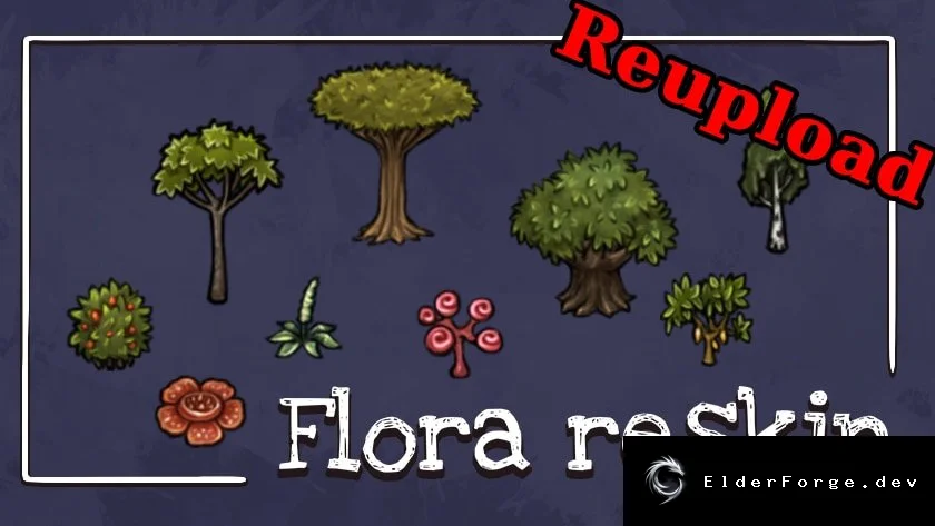Flora Reskin — новые текстуры растений и ландшафта для RimWorld