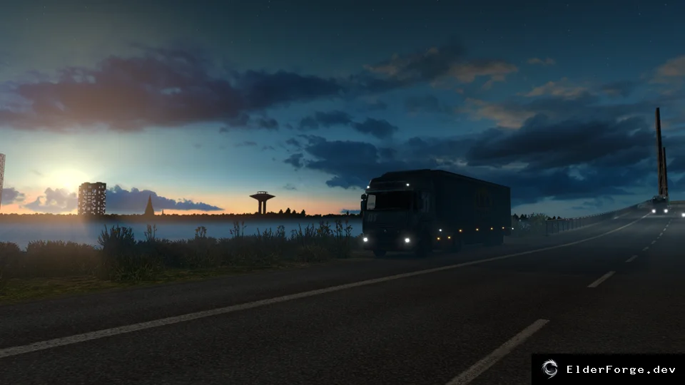 Обложка мода: Foggy Weather 1.2 – Season Edition для Euro Truck Simulator 2