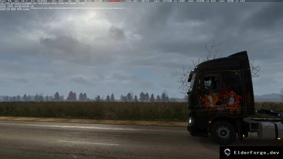 Обложка мода: Foggy Weather 1.5 – Туманная погода для поздней осени и зимы в ETS2