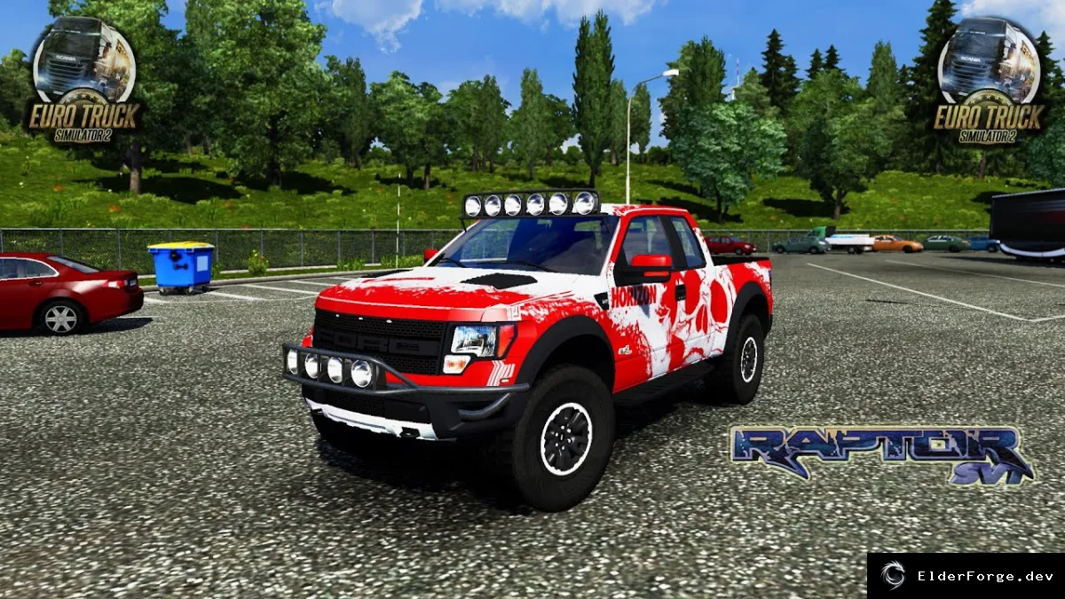 Обложка мода: Ford F150 Raptor SVT + интерьер для Euro Truck Simulator 2 – новый грузовик