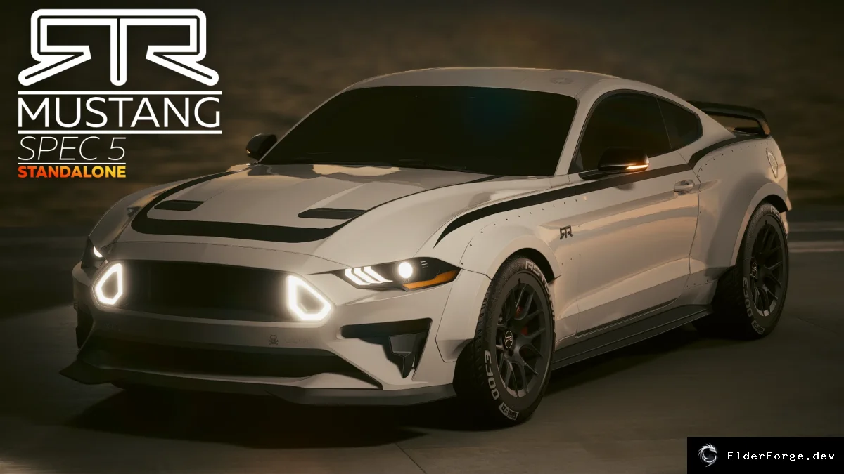 Обложка мода: Ford Mustang RTR Spec 5 2018 – новый автомобиль для Cyberpunk 2077