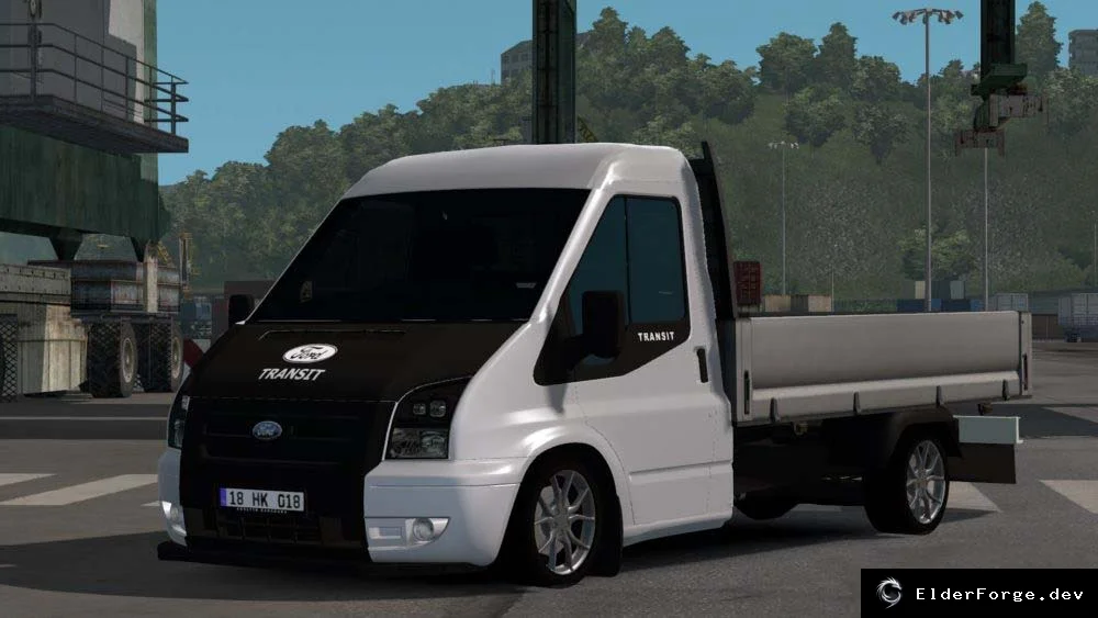 Обложка мода: Ford Transit 2010 Pickup – новые кузова и детали для ETS2
