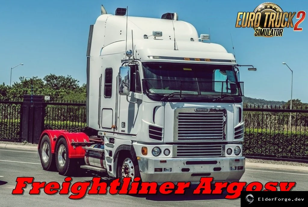 Обложка мода: Freightliner Argosy для Euro Truck Simulator 2 – полный набор тюнинга и звуков (ETS2 1.60)