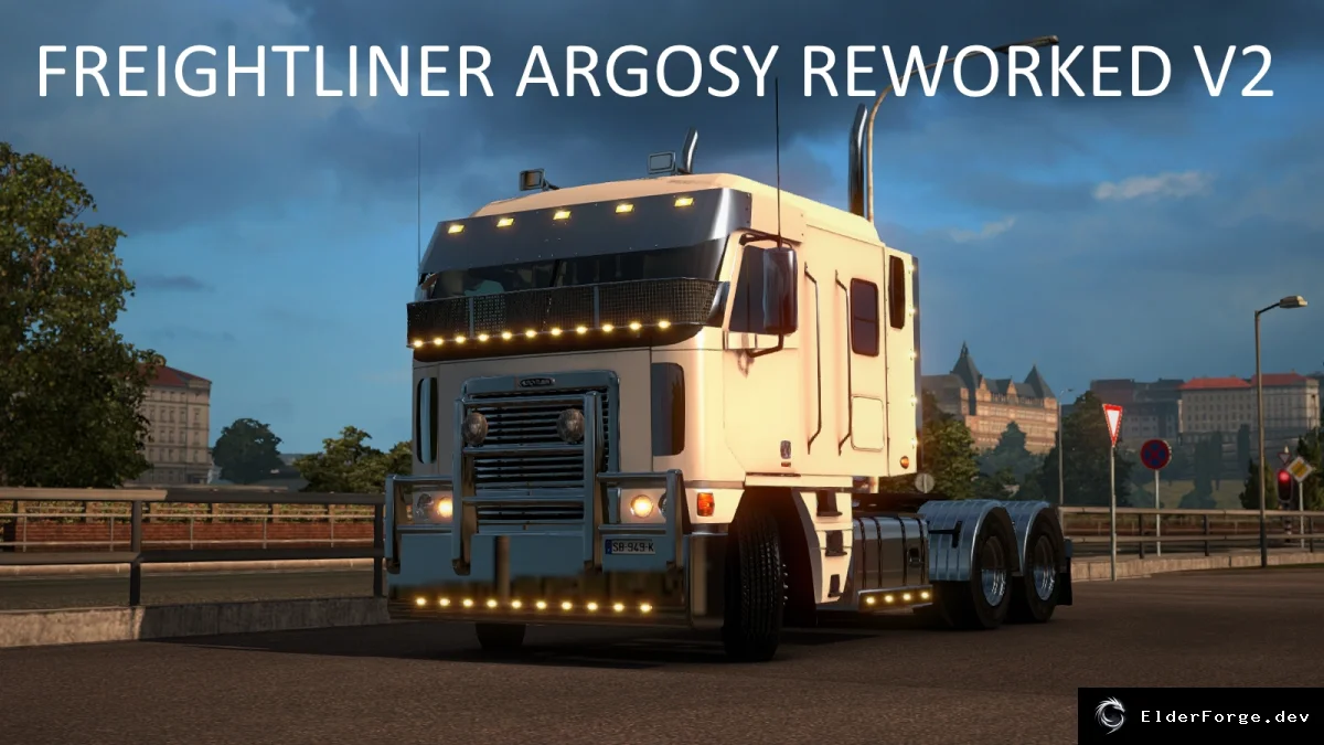 Обложка мода: Freightliner Argosy Reworked v2.0 – реалистичный грузовик для ETS2
