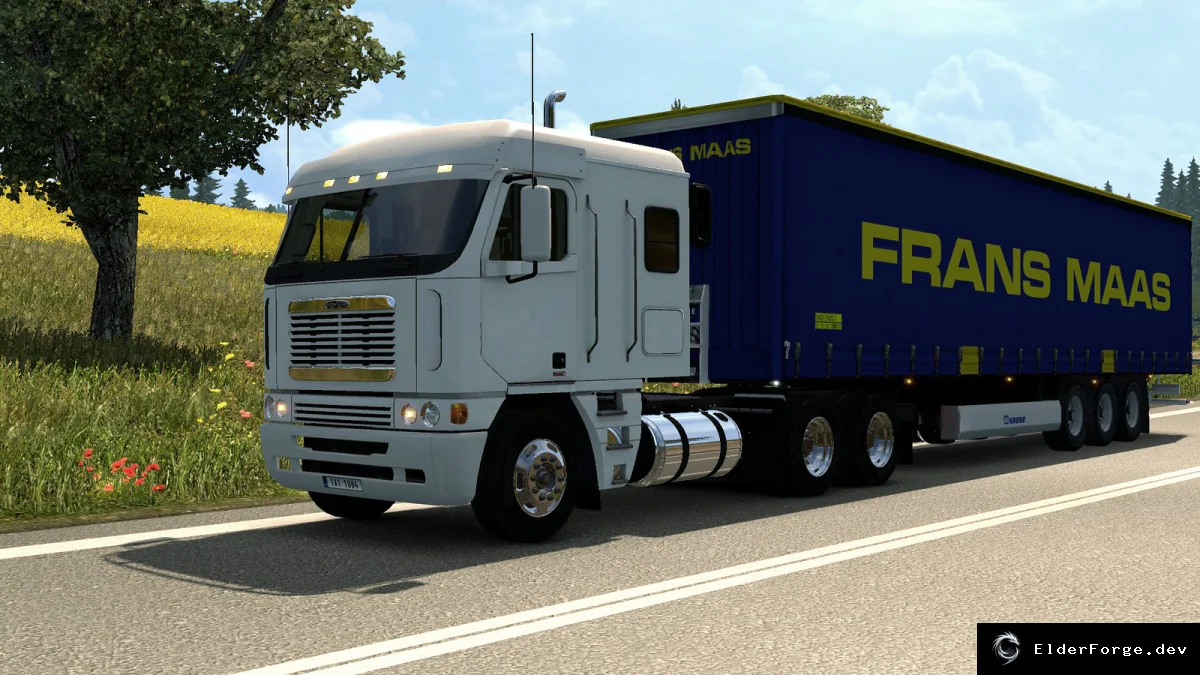 Обложка мода: Freightliner Argosy Reworked v2.1 – новый грузовик для Euro Truck Simulator 2