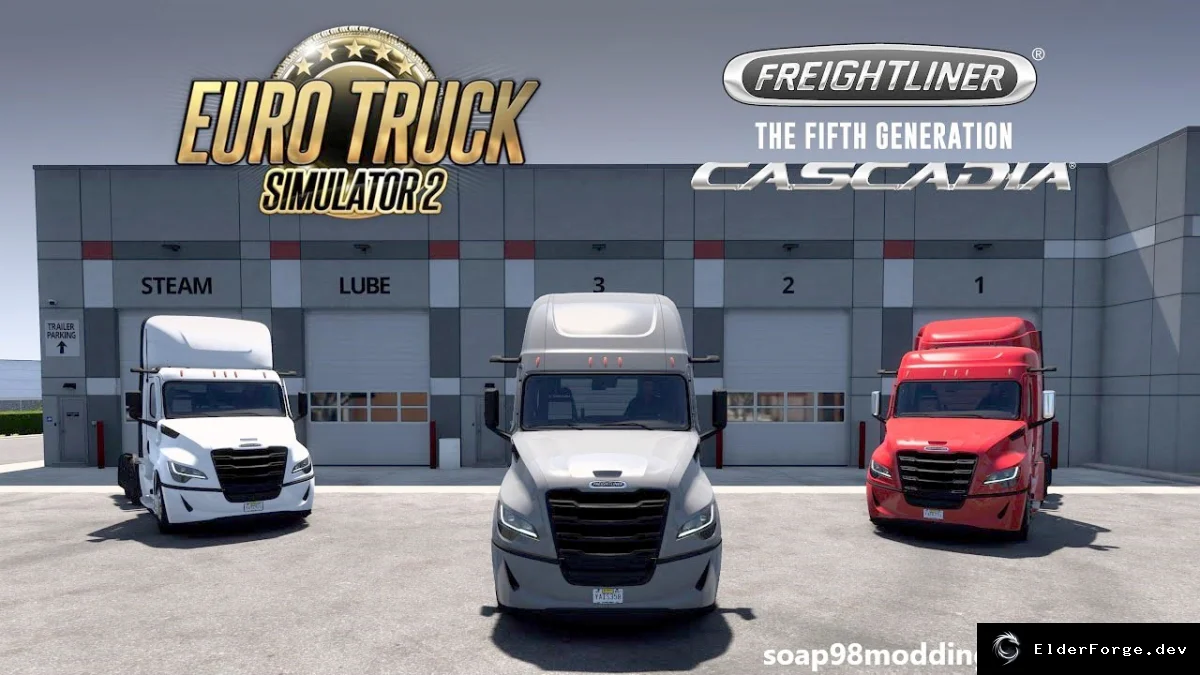 Обложка мода: Freightliner Cascadia 2024 для Euro Truck Simulator 2 – новый грузовик
