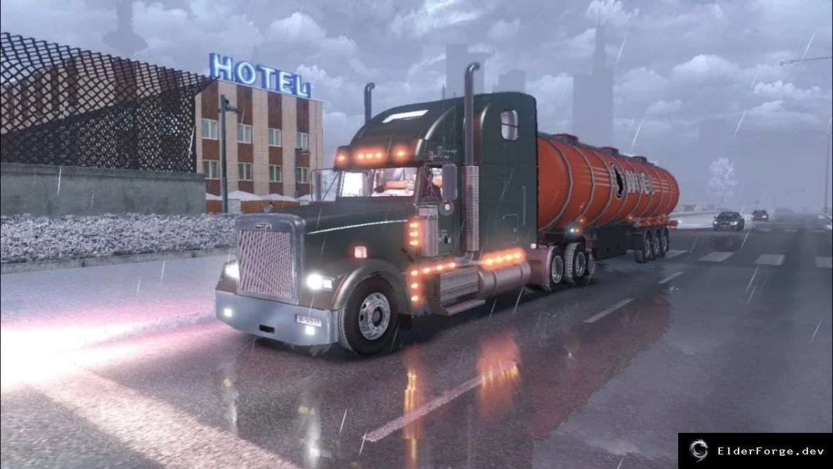 Обложка мода: Freightliner Classic 120 – новый грузовик для Euro Truck Simulator 2