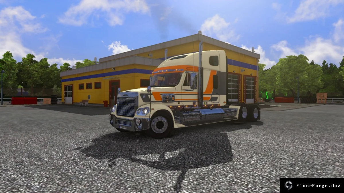 Обложка мода: Freightliner Coronado Edit для ETS2 – обновление 1.19