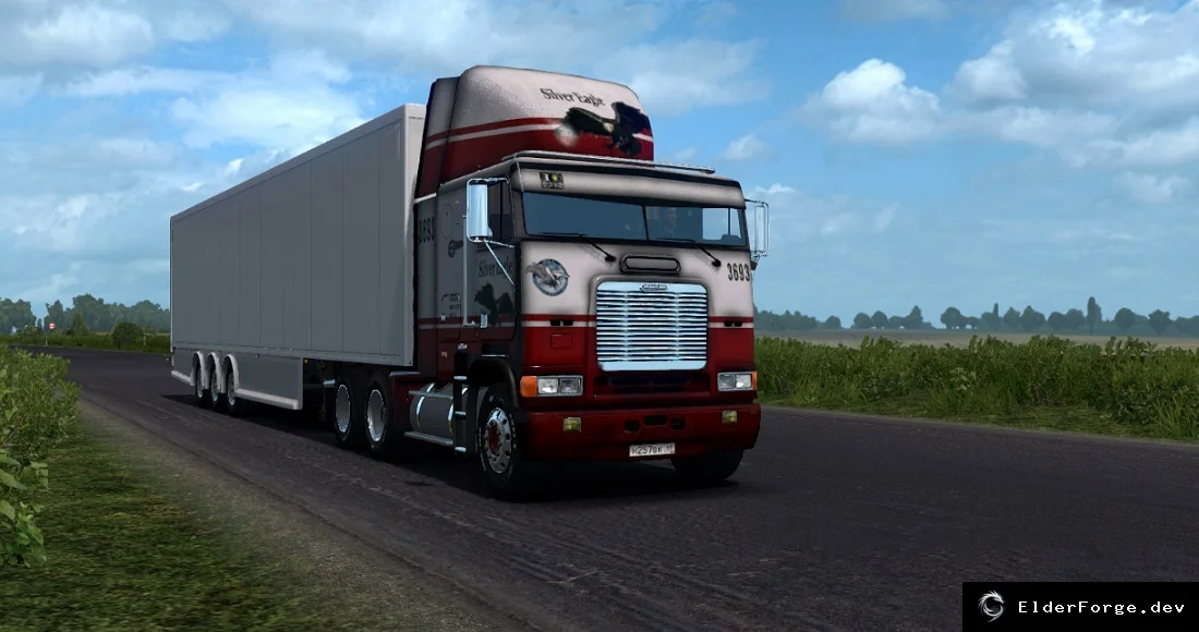 Обложка мода: Freightliner FLB для Euro Truck Simulator 2 – версия 2.0.9 (ETS2 1.39)