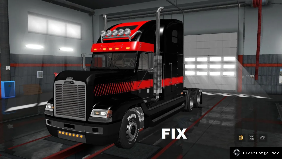 Обложка мода: Freightliner FLD – исправление для ETS2 v1.31.x (версия 1.0)