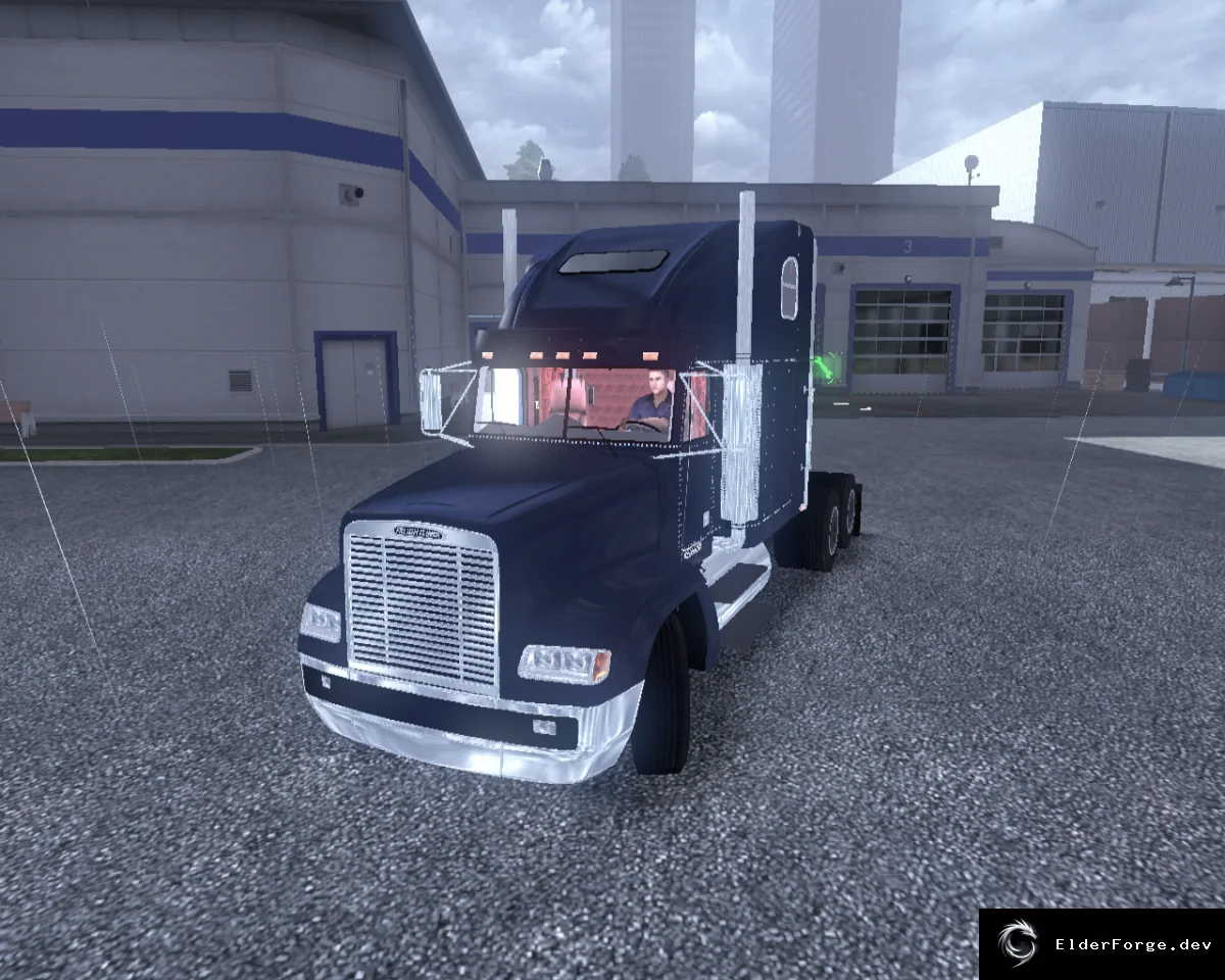 Обложка мода: Freightliner с новым интерьером для Euro Truck Simulator 2 – ETS2 1.7