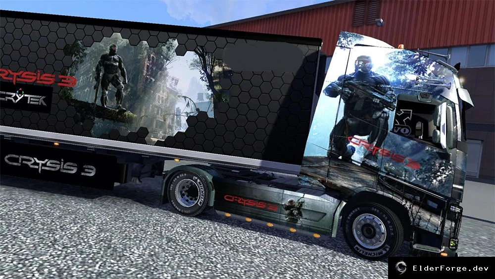 Обложка мода: Frigo Cooler Crysis 3 – Aliens Cryo Trailer для Euro Truck Simulator 2 (ADR6, 26 т)