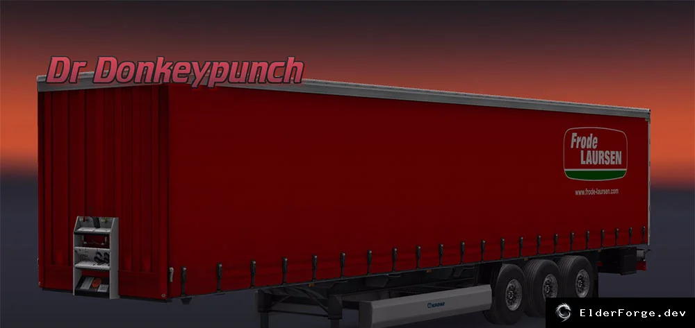 Обложка мода: Frode Laursen Profiliner – автономный прицеп для Euro Truck Simulator 2