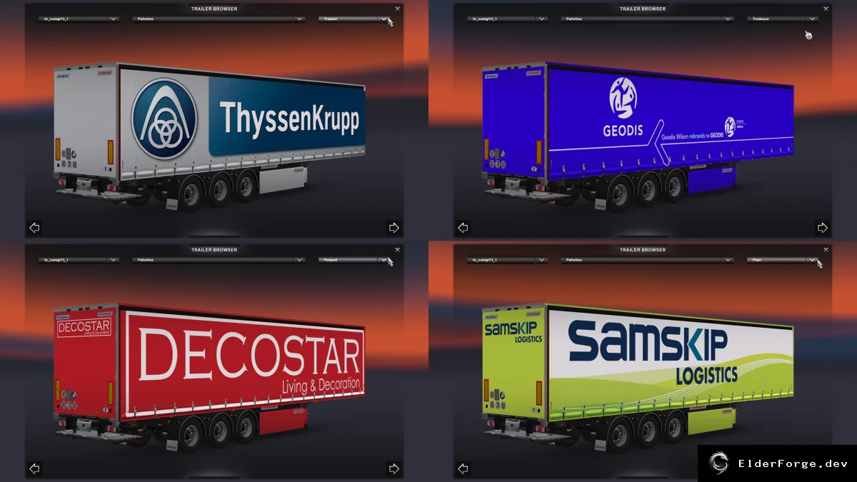 Обложка мода: Fruehauf MaxiSpeed – Пакет новых скинов прицепов для ETS2