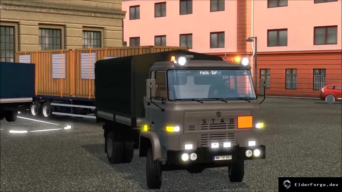 Обложка мода: F.S.C. STAR 200 – уникальный автономный грузовик для Euro Truck Simulator 2