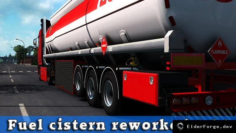 Обложка мода: Fuel Cistern Reworked v1 – новый прицеп‑цистерна для Euro Truck Simulator 2