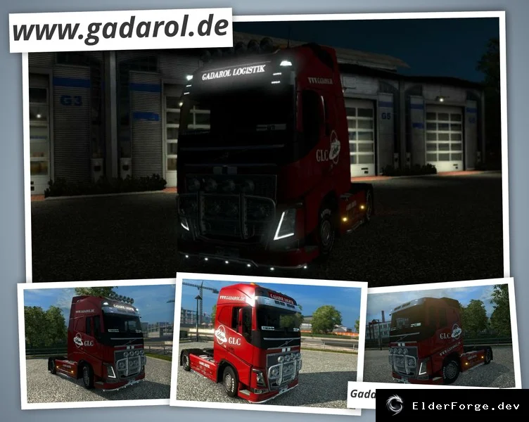 Обложка мода: Gadarol Logistic Combo Pack для Euro Truck Simulator 2 – Volvo FH2012 и прицепы