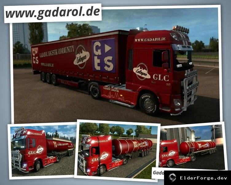 Обложка мода: Gadarol Logistic Trailer Skin Pack V1.17.1s для Euro Truck Simulator 2