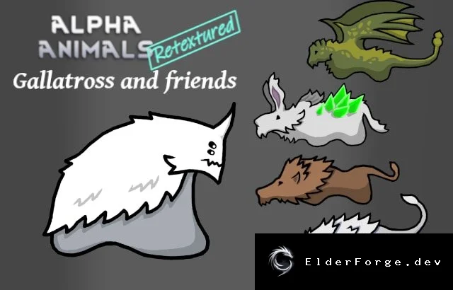 Gallatross and Friends – новые текстуры для животных RimWorld