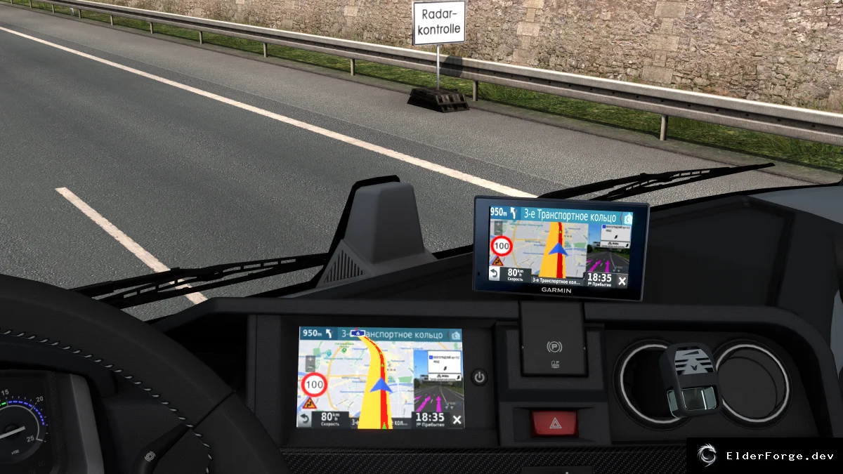 Обложка мода: Garmin DriveSmart 50LMT – навигатор для Euro Truck Simulator 2